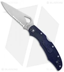 Byrd Cara Cara 2 Lockback Knife Blue FRN (3.75" Satin Serr) BY03PSBL2