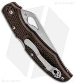 Byrd Cara Cara 2 Lockback Knife Brown FRN (3.75" Satin) BY03PBN2 -Benchmadess Zone Byrd Cara Cara 2 LB Brown FRN Satin BY03PBN2 BHQ 86886 jr side