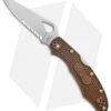Byrd Cara Cara 2 Lockback Knife Brown FRN (3.75" Satin Serr) BY03PSBN2