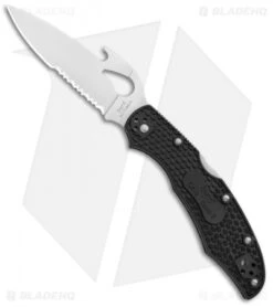 Byrd Cara Cara 2 Lockback Knife W/ Emerson Opener (3.75" Satin Serr) BY03PSBK2W