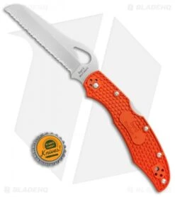 Byrd Cara Cara Rescue 2 Lockback Knife Orange FRN (3.94" Satin Serr) BY17SOR2 -Benchmadess Zone Byrd Cara Cara rescue 2 orange FRN satin serr BY17SOR2 BHQ 68587 er size