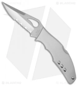 Byrd Flight Lockback Knife Stainless Steel (3.44" Satin Serr) BY05PS