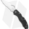 Byrd Harrier 2 Lightweight Lockback Knife Black FRN (3.36" Satin Serr) BY01PSBK2 -Benchmadess Zone Byrd Harrier 2 Lightweight LB Black FRN Satin Serr BY01PSBK2 BHQ 106179 jr