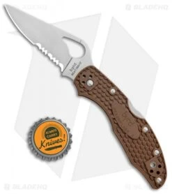 FByrd Meadowlark 2 Lockback Knife Brown FRN (2.84" Satin Ser) BY04PSBN2 -Benchmadess Zone Byrd Meadowlark 2 LB Brown FRN Satin Serr BY04PSBN2 BHQ 89823 jr bottlecap