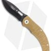 Camillus Charge Liner Lock Knife Tan G-10 (3.25" Black) 19207