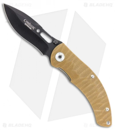 Camillus Charge Liner Lock Knife Tan G-10 (3.25" Black) 19207 3 Camillus Charge Liner Lock Knife Tan G-10 (3.25" Black) 19207