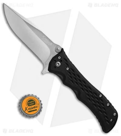 Camillus HEAT Spring Assisted Knife Black Zytel (3.5" Satin) 7 Camillus HEAT Spring Assisted Knife Black Zytel (3.5" Satin) - Image 5