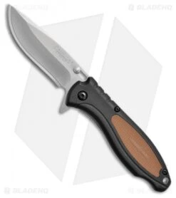 Camillus Replaceable TigerSharps Liner Lock Knife Brown (3" Satin)