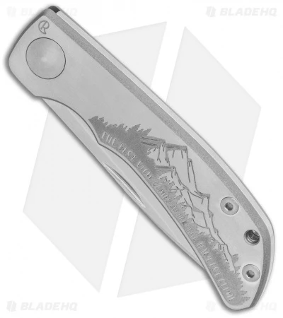 Chris Reeve Custom Impinda Slip Joint Knife Titanium "The Climb"(3.2" Stonewash) 4 Chris Reeve Custom Impinda Slip Joint Knife Titanium "The Climb"(3.2" Stonewash) - Image 2