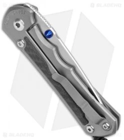 Chris Reeve Knives Large Inkosi Knife Carbon Fiber Inlays (3.5" Stonewash) CRK -Benchmadess Zone Chris Reeve Knives Large Inkosi CF Inlays SW BHQ 50472 jr side