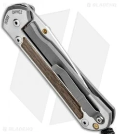 Chris Reeve Large Sebenza 21 Knife W/ Bog Oak Inlays (3.6" Satin) -Benchmadess Zone Chris Reeve Knives Large Sebenza 21 Bog Oak Inlays Satin L21 1082 BHQ 87897 jr side