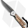 Chris Reeve Large Sebenza 21 Knife W/ Spalted Beech Inlays (3.625" Ladder Dam) -Benchmadess Zone Chris Reeve Knives Large Sebenza 21 Spalted Beech Inlays Ladder Damascus L21 1166 BHQ 87895 jr