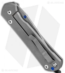 Chris Reeve Large Sebenza 21 Knife Unique Graphic Black Onyx (3.6" Basketweave) -Benchmadess Zone Chris Reeve Knives Large Sebenza 21 Unique Graphic Black Onyx Basketweave Damascus L21 1114 BHQ 95609 jr side