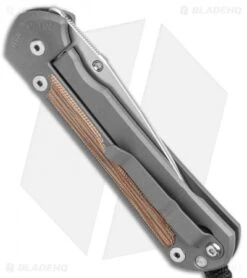 Chris Reeve Large Sebenza 31 MagnaCut Knife Natural Micarta (3.625" Stonewash) -Benchmadess Zone Chris Reeve Knives Large Sebenza 31 FL Natural Micarta SW BHQ 98933 jr side