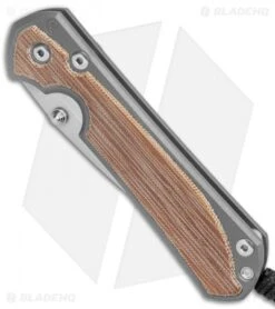 Chris Reeve Large Sebenza 31 MagnaCut Knife Natural Micarta (3.625" Stonewash) -Benchmadess Zone Chris Reeve Knives Large Sebenza 31 FL Natural Micarta SW BHQ 98933 jr spine