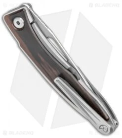 Chris Reeve Mnandi Knife Macassar Ebony Wood (2.75" Satin Plain) -Benchmadess Zone Chris Reeve Knives Mnandi Macassar Ebony Wood Satin BHQ 13195 jr side