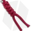 Chris Reeve Knives Small Burgundy Cord Tie Lanyard W/ Silver Pin