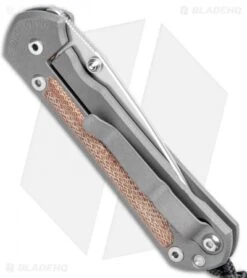 Chris Reeve Small Sebenza 31 Knife Natural Micarta Dbl Lug (2.94" Stonewash) -Benchmadess Zone Chris Reeve Knives Small Sebenza 31 Natural Micarta SW BHQ 110659 jr side