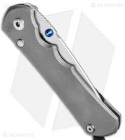 Chris Reeve Knives Large Inkosi Left Hand Frame Lock Knife (3.5" Stonewash) CRK -Benchmadess Zone Chris Reeve Large Inkosi Left SW BHQ 67881 jr side 1