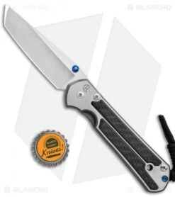 Chris Reeve Large Sebenza 21 Knife W/ Carbon Fiber Inlays (3.625" Stonewash) -Benchmadess Zone Chris Reeve Large Sebenza 21 CF Inlays Sw L21 1228 BHQ 84539 jr bottlecap