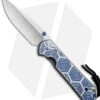 Chris Reeve Large Sebenza 21 Knife CGG Blue Hex (3.625" Stonewash)