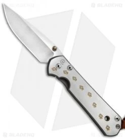 Chris Reeve Large Sebenza 21 Knife CGG Gold Paw Prints (3.625" Satin) *Used*