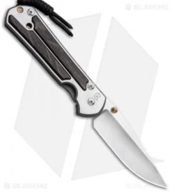 Chris Reeve Large Sebenza 21 Left-Hand Knife W/ Bog Oak Inlays (3.6" Satin)