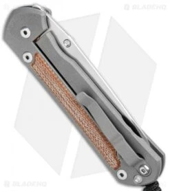 Chris Reeve Large Sebenza 21 Insingo Knife W/ Natural Micarta Inlays (3.625" SW) -Benchmadess Zone Chris Reeve Large Sebenza 21 Natural Inlays L21 1264 BHQ 94287 jr side