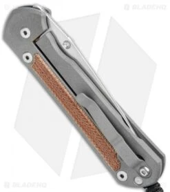 Chris Reeve Large Sebenza 21 Knife W/ Natural Micarta Inlays Tanto (3.625") -Benchmadess Zone Chris Reeve Large Sebenza 21 Natural Inlays Tanto L21 1266 BHQ 104712 jr side