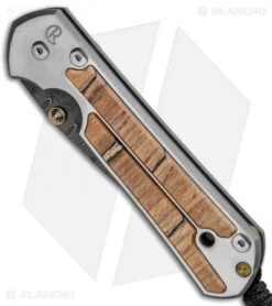 Chris Reeve Large Sebenza 21 Knife W/ Spalted Beech Inlays (3.625" Damascus) -Benchmadess Zone Chris Reeve Large Sebenza 21 Spalted Beech Inlays Damascus L21 1164 BHQ 87894 jr spine