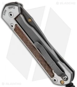 Chris Reeve Large Sebenza 21 Knife W/ Striped Platan (3.6" Ladder Damascus) -Benchmadess Zone Chris Reeve Large Sebenza 21 Stiped Platan Ladder Damascus L21 1238 BHQ 87903 jr side