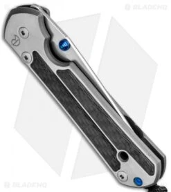 Chris Reeve Large Sebenza 21 Tanto Knife Left-Hand W/ CF Inlays (3.6" SW) -Benchmadess Zone Chris Reeve Large Sebenza 21 Tanto Left Hand CF Inlays SW L21 1229 BHQ 89375 jr side