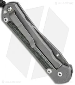 Chris Reeve Left-Hand Large Sebenza 31 Black Micarta (3.625" Boomerang Dam.) -Benchmadess Zone Chris Reeve Large Sebenza 31 Black Micarta Boomerang Damascus Left Hand BHQ 118014 jr side