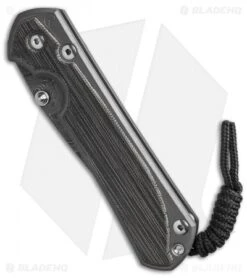 Chris Reeve Large Sebenza 31 Black Micarta Boomerang Damascus Double Lug -Benchmadess Zone Chris Reeve Large Sebenza 31 Black Micarta Double Lug Boomerang Damascus BHQ 137574 td spine