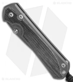 Chris Reeve Large Sebenza 31 Knife Black Micarta (2.94" Ladder Damascus) -Benchmadess Zone Chris Reeve Large Sebenza 31 Black Micarta Ladder Damascus BHQ 98939 LS Spien