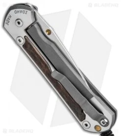 Chris Reeve Large Sebenza 31 MagnaCut Frame Lock Knife Bog Oak (3.625" SW) -Benchmadess Zone Chris Reeve Large Sebenza 31 Bog Oak Double Single Lug Satin BHQ 98948 jr side