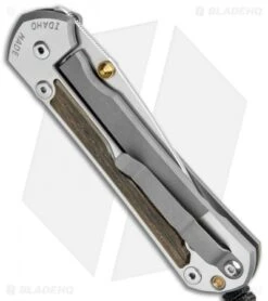 Chris Reeve Large Sebenza 31 Bog Oak Double Thumb Lug (3.6" Satin) -Benchmadess Zone Chris Reeve Large Sebenza 31 Bog Oak Double Thumb Lug Satin BHQ 98950 jr side