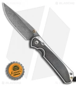 Chris Reeve Large Sebenza 31 Inlay Bog Oak (3.6" Raindrop Damascus) -Benchmadess Zone Chris Reeve Large Sebenza 31 Bog Oak Raindrop Damascus BHQ 98955 LS Bottlecap