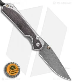 Chris Reeve Left-Hand Large Sebenza 31 Bog Oak (3.625" Raindrop Damascus) -Benchmadess Zone Chris Reeve Large Sebenza 31 Bog Oak Raindrop Damascus Left Hand BHQ 98956 LS Bottlecap