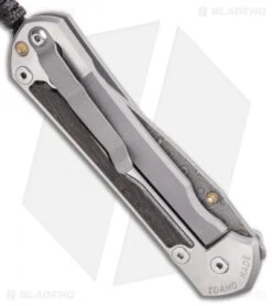 Chris Reeve Left-Hand Large Sebenza 31 Bog Oak (3.625" Raindrop Damascus) -Benchmadess Zone Chris Reeve Large Sebenza 31 Bog Oak Raindrop Damascus Left Hand BHQ 98956 LS Side