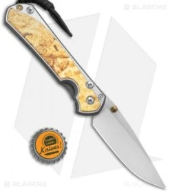 Chris Reeve Large Sebenza 31 Left Hand Frame Lock Knife Box Elder Burl (Satin) -Benchmadess Zone Chris Reeve Large Sebenza 31 Box Elder Left Hand Satin BHQ 98963 jr bottlecap