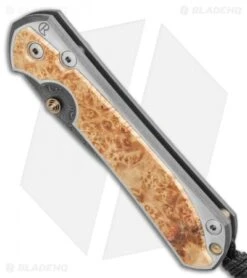 Chris Reeve Large Sebenza 31 Inlay Box Elder (3.6" Raindrop Damascus) -Benchmadess Zone Chris Reeve Large Sebenza 31 Box Elder Raindrop Damascus BHQ 98958 LS Spine