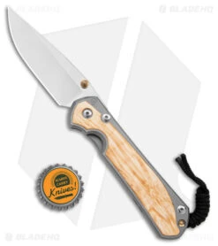 Chris Reeve Large Sebenza 31 Frame Lock Knife Box Elder Burl (3.625" SW) -Benchmadess Zone Chris Reeve Large Sebenza 31 FL Box Elder Burl SW BHQ 98964 jr bottlecap