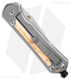 Chris Reeve Large Sebenza 31 Frame Lock Knife Box Elder Burl (3.625" SW) -Benchmadess Zone Chris Reeve Large Sebenza 31 FL Box Elder Burl SW BHQ 98964 jr side