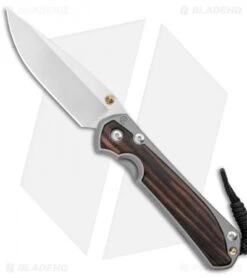 Chris Reeve Large Sebenza 31 Frame Lock Knife Macassar Ebony (3.625" Satin)