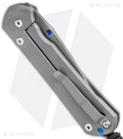 Chris Reeve Large Sebenza 31 Frame Lock Knife Ti (3.625" Raindrop Damascus) -Benchmadess Zone Chris Reeve Large Sebenza 31 FL Raindrop Damascus BHQ 99020 jr side