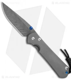 Chris Reeve Large Sebenza 31 Frame Lock Knife Ti (3.625" Boomerang Damascus)