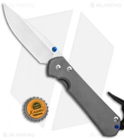 Chris Reeve Large Sebenza 31 Frame Lock Knife Titanium (3.6" Stonewash) -Benchmadess Zone Chris Reeve Large Sebenza 31 FL Ti SW L31 1000 BHQ 98929 jr bottlecap