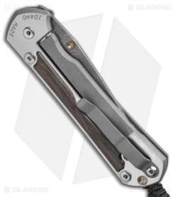 Chris Reeve Large Sebenza 31 Inlay Bog Oak (3.6" Ladder Damascus) -Benchmadess Zone Chris Reeve Large Sebenza 31 Inlay Bog Oak Ladder Damascus BHQ 98952 LS Side