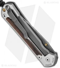 Chris Reeve Large Sebenza 31 Macassar Ebony (3.62" Boomerang Damascus) Left Hand -Benchmadess Zone Chris Reeve Large Sebenza 31 LEFT HAND Macassar Ebony Boomerang Damascus BHQ 118513 JR side